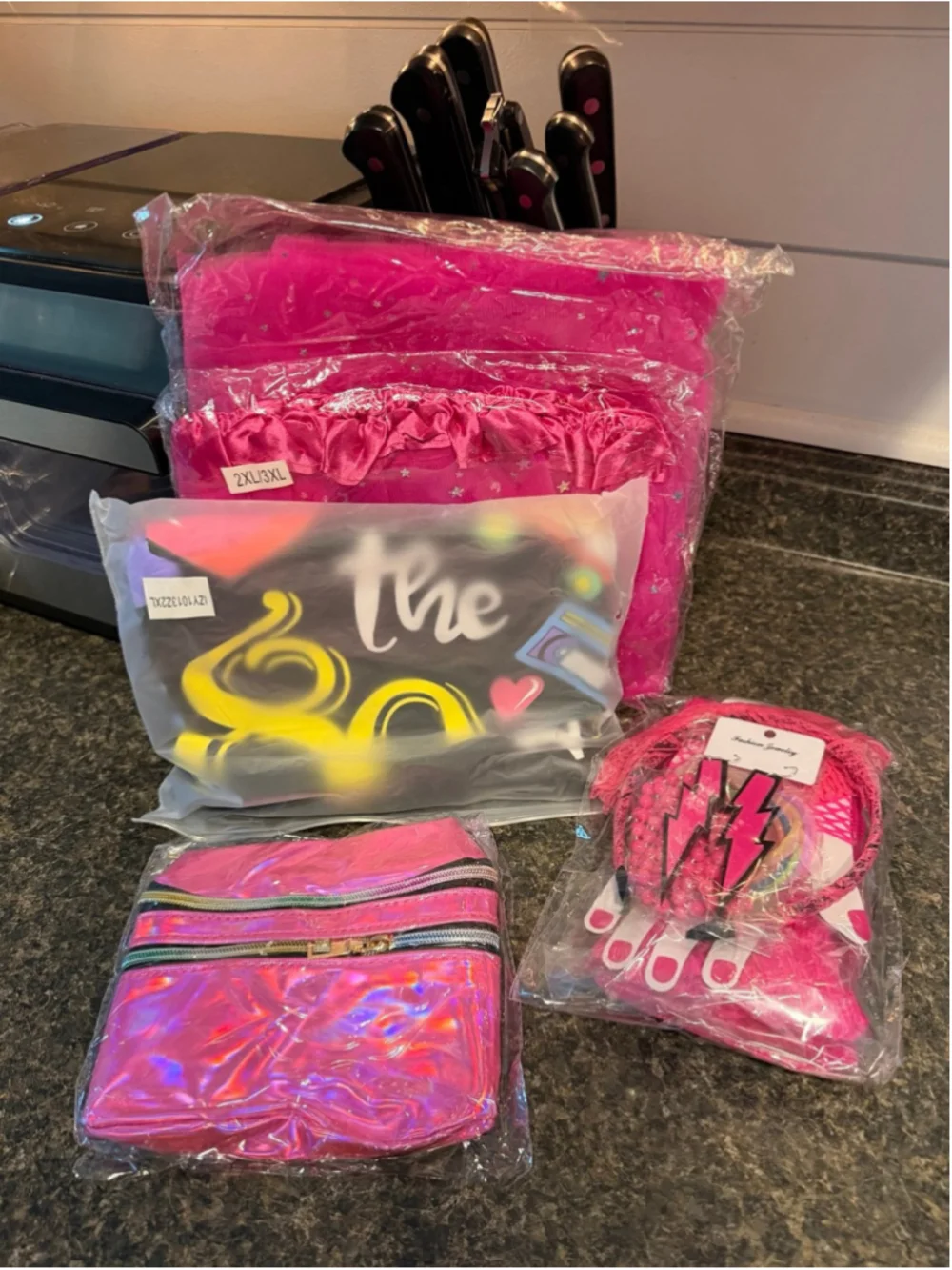 80s Retro Costume Set for Women NEW